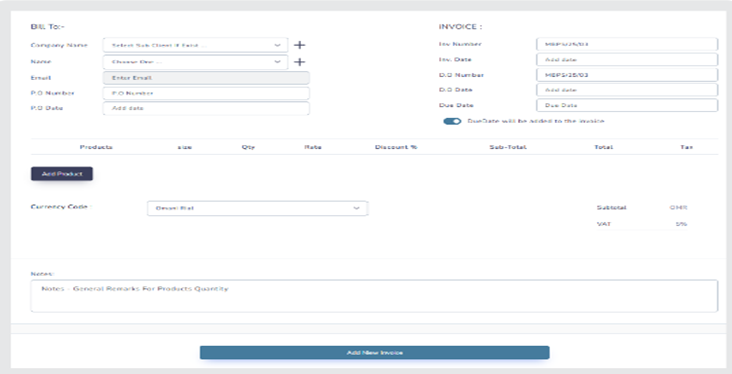 Invoicing System